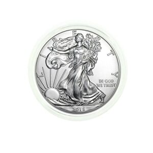 2015-1 oz American Silver Eagle in Direct Fit Air Tite with our Certificate of Authenticity Dollar Uncirculated Us Mint