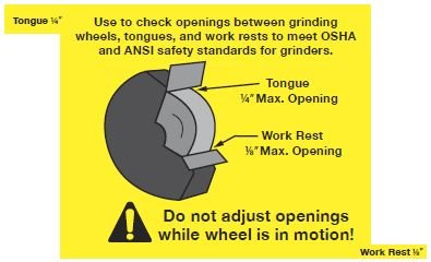 Bench Grinder Safety Gauge with Tether (1)