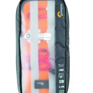 Lowepro GearUp Pouch Medium: Laptop Accessory Case and Travel Organizer for Electronic Devices, Cables, Adapters, Chargers and More