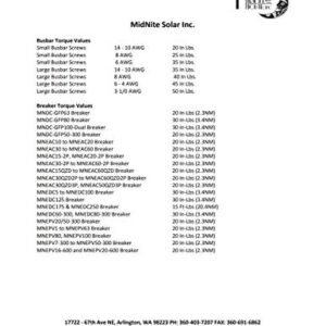 MidNite Solar MNEDC15 Circuit Breaker 15A 150VDC