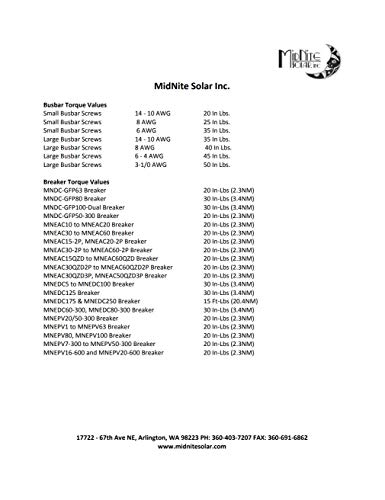 MidNite Solar MNEDC30 Circuit Breaker 30A 150VDC