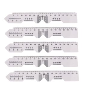 (5 pcs) PD ruler,eyeglasses measure tool soft material eyeglasses accessoires for eyeglasses shop (Model 1)