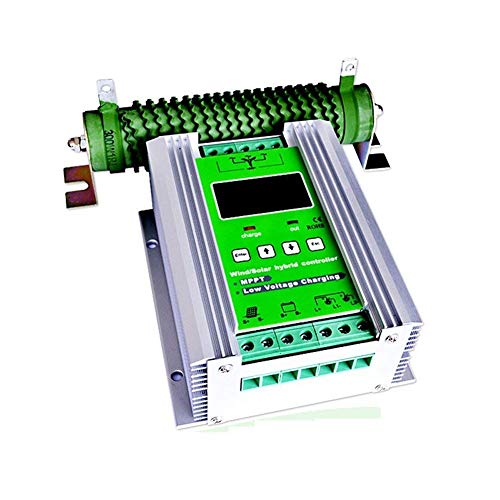 1000W Wind Solar Hybrid Charge Controller ，Off Grid MPPT Wind Turbine Solar Charge Controller Hybrid Controller 600W Wind and 400W Solar Panel 12V/24V Auto Distinguish