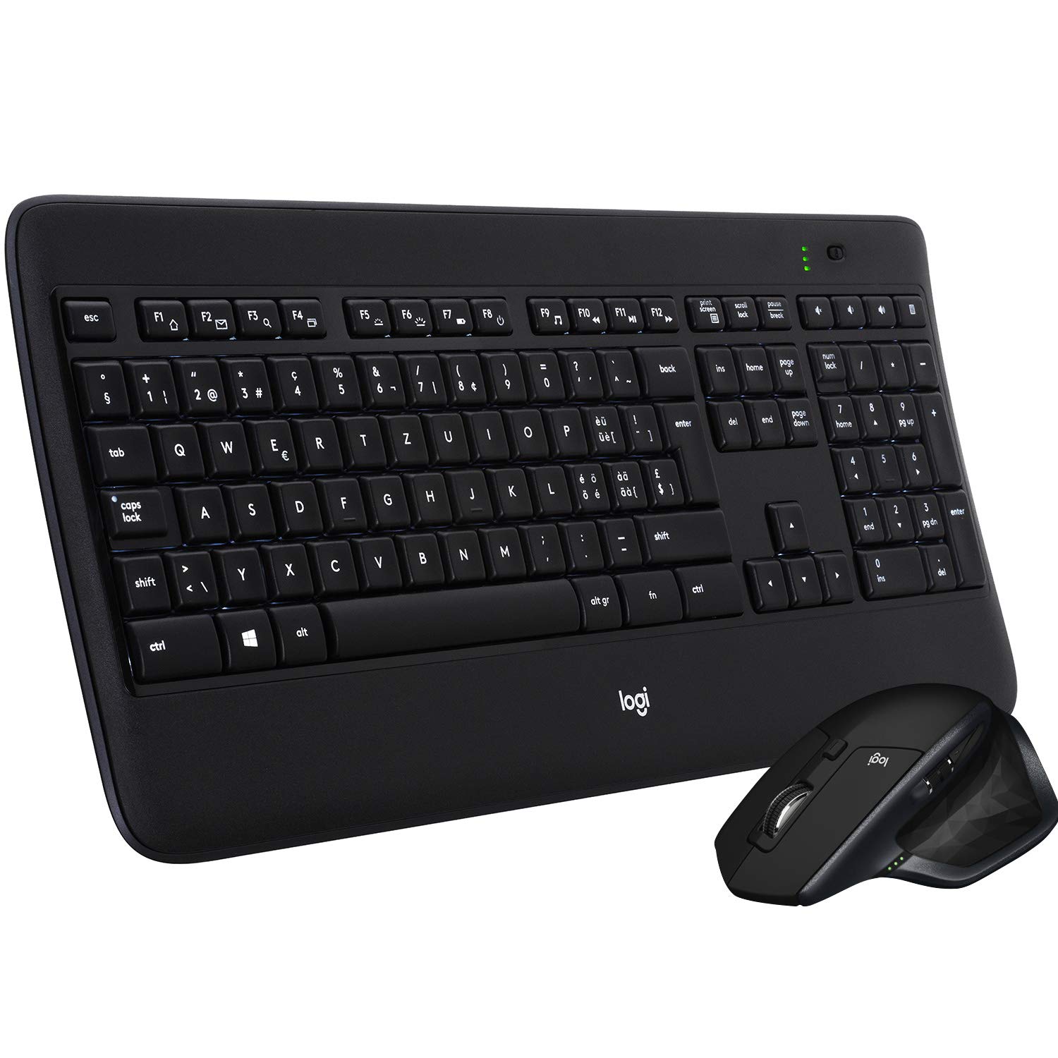 Logitech MX900 Performance Premium Backlit Keyboard and MX Master Mouse Combo , Black