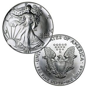 1987 Silver Eagle In US Mint Gift Box $1 Brilliant Uncirculated