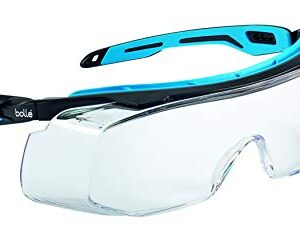 Bollé Safety 40306, Tryon OTG Safety Glasses PLATINUM®, Black/blue frame, clear Lenses