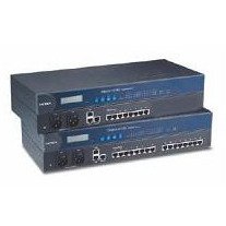 moxa cn2650i-16 dual-lan terminal server with 16 rs-232/422/485 ports and 2 kv optical isolation, 0 to 55°c operating temperat
