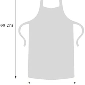 Parts Express 50 Pcs Clear Plastic Polyethylene Waterproof Disposable Aprons For Cooking, Painting