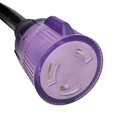 Parkworld NEMA L6-30 Extension Cord, Locking 3-Prong, 30 AMP, 250 Volts, 7500 Watts (50FT)