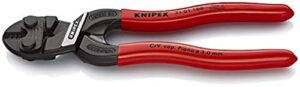 knipex 71 01 160 cobolt® s compact bolt cutters plastic coated black atramentized 160 mm