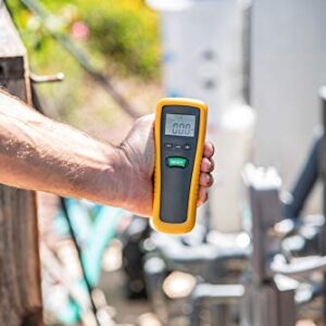 Basic Ammonia Meter by Forensics | 0-100ppm with 1ppm Resolution | Farm, Poultry, Pig & Livestock | Soft Touch Rubber Grip | Large Display & Backlight | Mode: FD-NH3000 | Yellow