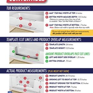 CleanCut Convertible Bathtub Accessibility Kit - Convert Existing Tub to Walk-In Tub (White, Size Large)