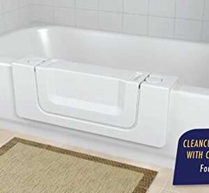 CleanCut Convertible Bathtub Accessibility Kit - Convert Existing Tub to Walk-In Tub (White, Size Large)