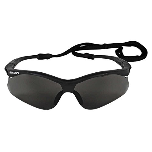 Kleenguard V30 38476 Nemesis Small Safety Glasses (3 Pair) (Black Frame with Smoke Lens)