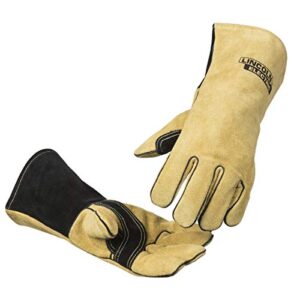 lincoln electric heavy duty mig/stick welding gloves | heat resistant & durabilty | medium | k4082-m