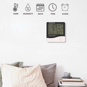 Mengshen Digital Hygrometer Thermometer, Indoor & Outdoor Temperature Monitor, Home Office Temp Humidity Gauge Meter - LCD Display, Battery Included - TH03