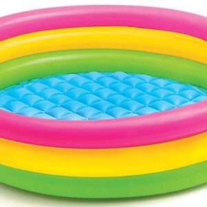 Intex Sunset Glow 45" x 10" Soft Inflatable Colorful Kiddie 3+ Swimming Pool