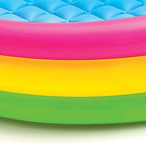 Intex Sunset Glow 45" x 10" Soft Inflatable Colorful Kiddie 3+ Swimming Pool