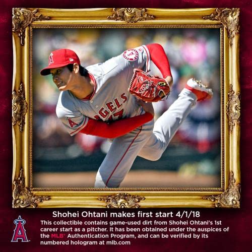 Shohei Ohtani Los Angeles Angels Two Crystal Baseball Bundle with Game-Used Dirt from MLB Debut and 1st Career Pitching Start - MLB Game Used Baseballs