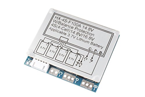 NOYITO 100A 4S 3.7V Lithium Battery Protection Board 14.8V with Balance Over-Current Over-Charge Over-Discharge Protection