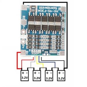 NOYITO 30A 4S 3.2V Lithium Iron Phosphate Battery Protection Board 12.8V with Balance Over-Current Over-Charge Over-Discharge Protection