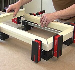 BESSEY KREK2440 K Body REVO Clamp Kit, 2 x 24 In., 2 x 40 In. and 1 set of KP Blocks - 1700 lbs Nominal Clamping Force. Spreader, and Woodworking Accessories - Clamps and Tools for Cabinetry