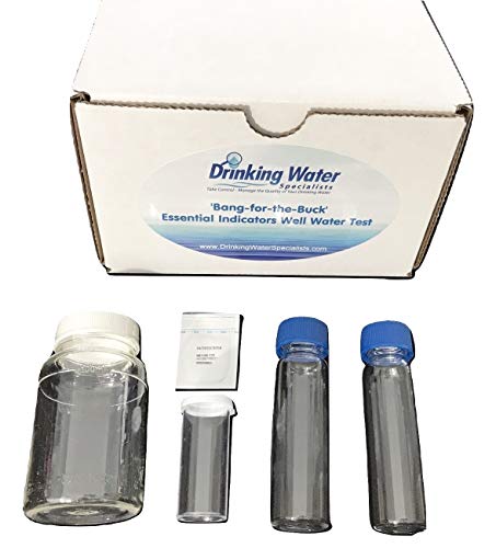 'Bang-for-the-Buck' Essential Indicators Well Water Test | Well Water Test Kit | Bacteria, Metals, Inorganics, Volatile Organic Compounds