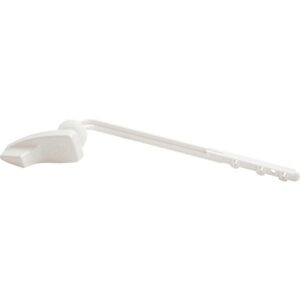 Home Repair Parts Toilet Tank Lever Handle for Gerber Gravity Flush - White Plastic