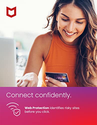 [Old Version] McAfee AntiVirus Protection Plus 2022 | 10 Device | Internet Security Software | Windows/Mac/Android/iOS | 1 Year Subscription | Key Card