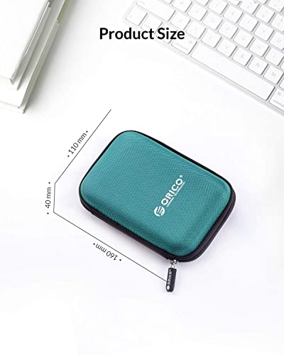 ORICO Hard Drive Case 2.5 inch External Drive Storage Carrying Bag Waterproof Shockproof with Inner Size 5.5x3.5x1.0inch for Organizing HDD and Electronic Accessories, Multi Colors (PHD-25)