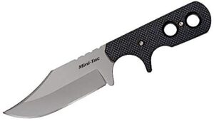 cold steel mini tac series fixed blade knife with sheath, mini tac bowie, 3.63 in