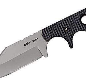 Cold Steel Mini Tac Series Fixed Blade Knife with Sheath, Mini Tac Bowie, 3.63 in