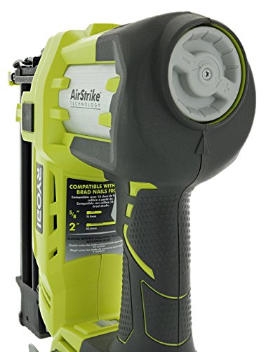 Ryobi 3 Piece 18V One+ Airstrike Brad Nailer Kit (Includes: 1 x P320 Brad Nailer, 1 x P102 2AH 18V Battery, 1 x P117 IntelliPort Dual Chemistry Battery Charger) (Renewed)