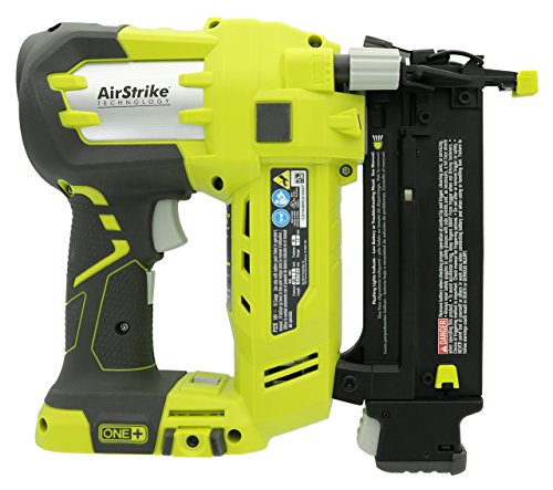 Ryobi 3 Piece 18V One+ Airstrike Brad Nailer Kit (Includes: 1 x P320 Brad Nailer, 1 x P102 2AH 18V Battery, 1 x P117 IntelliPort Dual Chemistry Battery Charger) (Renewed)