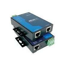 moxa nport 5210 w/adapter 2 port serial device server, 10/100m ethernet, rs-232, rj45 8pin, 15kv esd, 110v 230v