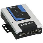 moxa nport 6250 2-port rs-232/422/485 serial secure device server, 12-48v, w/adapter