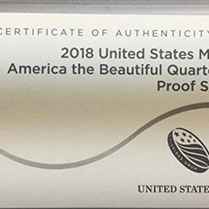2018 S US Proof set Quarters US Proof Set National Parks Quarters Proof