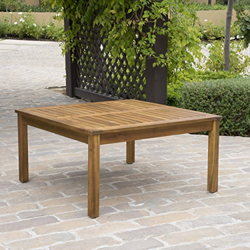 Christopher Knight Home Perla Outdoor Acacia Wood Coffee Table, Teak Finish ,Brown