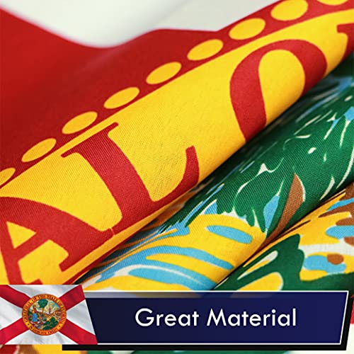 G128 Florida FL State Flag | 3x5 Ft | LiteWeave Series Printed 100D Polyester | Vibrant Colors, Brass Grommets
