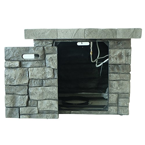 Christopher Knight Home Angeles Outdoor Square Fire Pit - 40,000 BTU, Grey