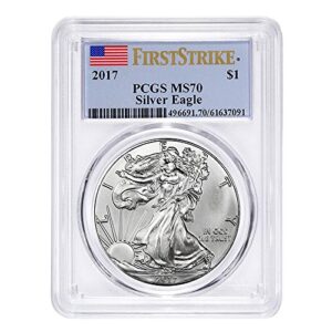 2017 american silver eagle first strike $1 ms-70 pcgs