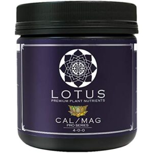 lotus nutrients cal-mag pro series - natural premium cal mag powder for plants - nutrients with calcium and magnesium - hydroponic coco coir and soil - improve plant growth indoor and outdoor (15oz)