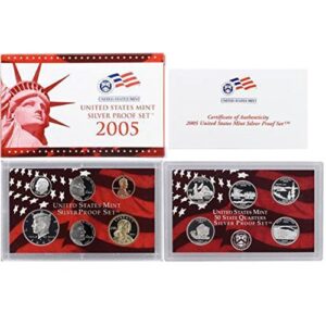 2005 s u.s. mint silver proof set - 11 coins - ogp superb gem uncirculated