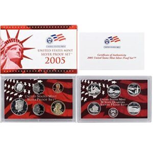 2005 S U.S. Mint Silver Proof Set - 11 Coins - OGP Superb Gem Uncirculated