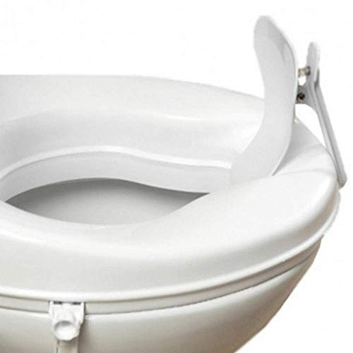 Homecraft Savanah Splash Guard, Urine Deflector Guard with Clip to Easily Attach to Toilet Seats, Seated Position Commode Guard for Deflecting Liquid Downward to Prevent Accidents, Easy to Clean