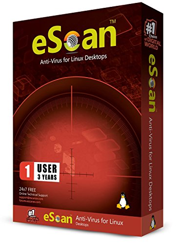 eScan Antivirus for Linux Desktop Web Filtering Real Time Scanning Software easy to use GUI maximum protection | 1 Device 3 Years | Linux antivirus software 2019 | Linux security