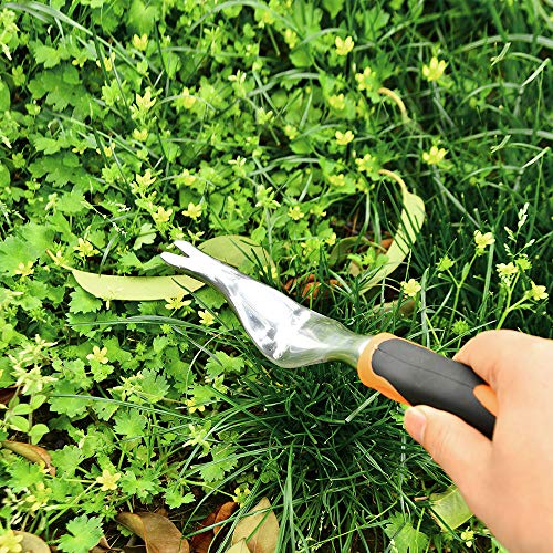 GANCHUN Hand Weeder Tool,Garden Weeding Tools with Ergonomic Handle,Garden Lawn Farmland Transplant Gardening Bonsai Tools