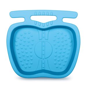 summer waves p5e001500 outdoor backyard 22.5 x 20 x 3.5 inch non slip pool foot bath tray accessory for in ground and above ground swimming pools and spas, blue