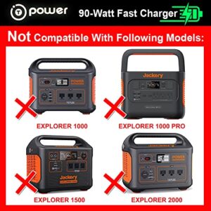 T-Power 12V~24V Charger for Jackery Portable Power Station Explorer 160 240 300 E160 E240 E300 HLS-290 Peak 150w 400W PN: 32120000, 56101600 Power Supply Ac Dc Adapter