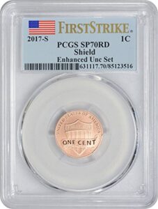 2017 s lincoln shield 2017 s pcgs sp-70 enhanced lincoln shield first strike rd cent sp-70 pcgs sp